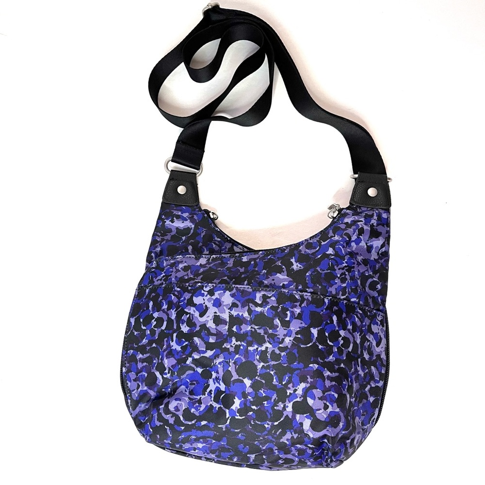 Baggallini Black and Blue Crossbody Bag EUC - Picture 2 of 11